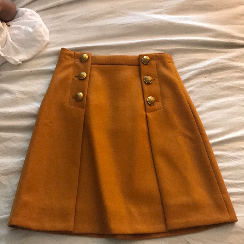 J. Crew wool mini skirt